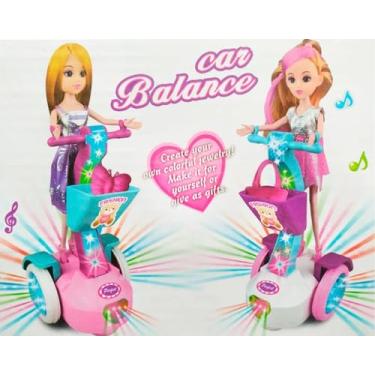Imagem de Boneca com Hoverboard Balance - Luzes, Som e Movimentos - Brinquedo Interativo para Crianças com Música e Passeio Automático
