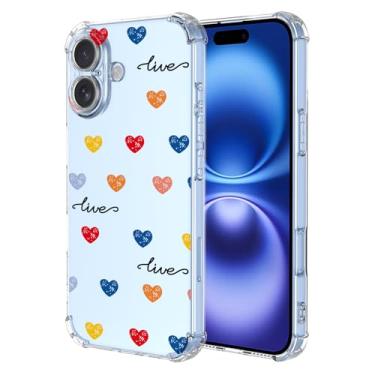 Imagem de Callyue Capa para iPhone Xs/X 5,8 polegadas, design de padrão colorido, capa protetora transparente, fina, macia, designs modernos para mulheres e meninas, vida colorida