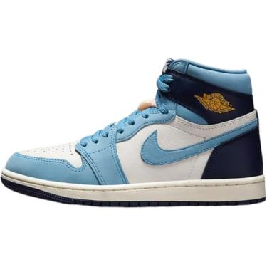 Imagem de Tênis feminino Jordan Air 1 Retro High OG University Blue (FD2596 400), Azul universitário/vela/azul marinho/ouro universitário, 38