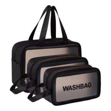 Imagem de Kit Necessáires Cosméticos Viagem Feminina Maquiagem Praia - Yepp