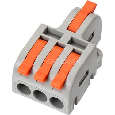 Imagem de GKEEMARS 10Pcs Mini Conectores de Fio Elétrico, Emenda Diy Em Conectores de Bloco Terminal de Extremidade de 4/6/8/9/10 Vias (1 Em 3 Saídas, Nylon)