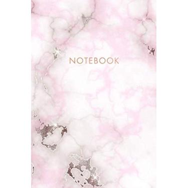 Imagem de Notebook: Pink Marble and Faux Rose Gold Glitter - Dotted Bullet Grid Journal (6 x 9 inches) - 120 Dot Pages