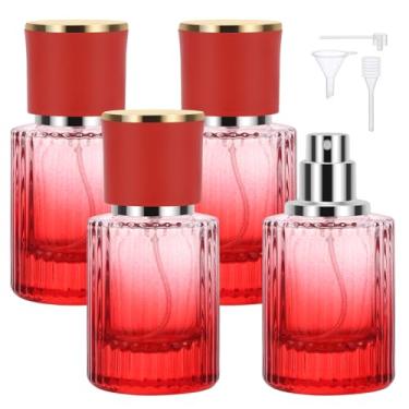 Imagem de Segbeauty Frasco de spray de perfume de 30 ml, frascos de perfume recarregáveis de 30 ml, viagem para dispensação essencial, 4 pacotes de frasco de perfume vazio para viagem, pulverizador atomizador