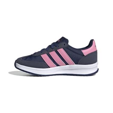 Imagem de adidas Tênis esportivo unissex infantil Run 70s 2.0, Azul escuro/rosa brilhante/azul escuro, 7 Big Kid