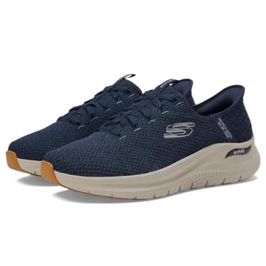 Imagem de Skechers Tênis masculino Arch Fit 2.0 Look Ahead Hands Free Slip in, Azul marino, 43