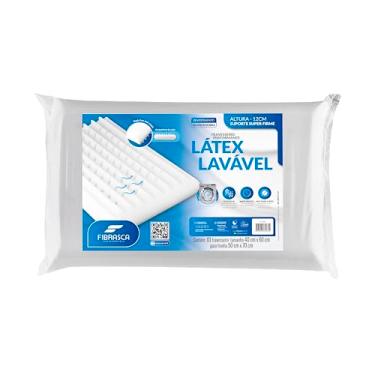 Imagem de Travesseiro Latex Lavavel - para fronhas 50x70cm - Branco - Fibrasca