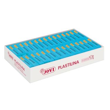 Imagem de Jovi Plastilina Reusable & Non-Drying Modeling Clay; 1.75 Oz. Bars, Set of 30, Light Blue