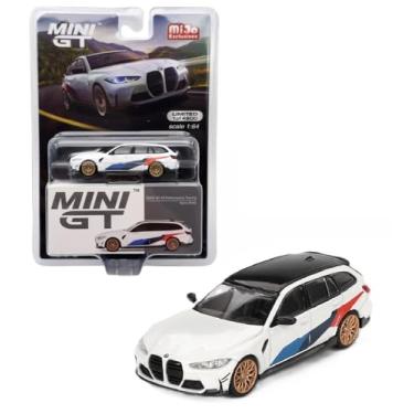 Imagem de Collectibles Diecast Model Car Compatible with Mini GT 1:64 BMW M3 M Performance Touring Alpine White Limited Edition MGT00776
