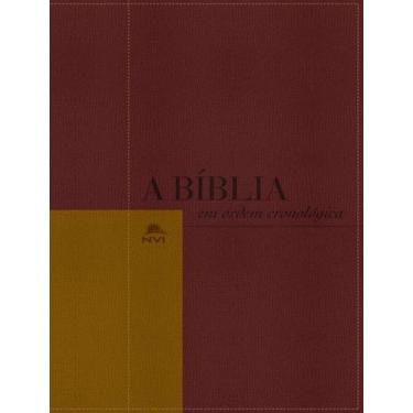 Imagem de Livro - Biblia Nvi Em Ordem Cronologica - Capa Vermelho E Mostarda - V