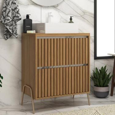 Imagem de Gabinete de Banheiro 60cm com Cuba Ref 650 - Cewal