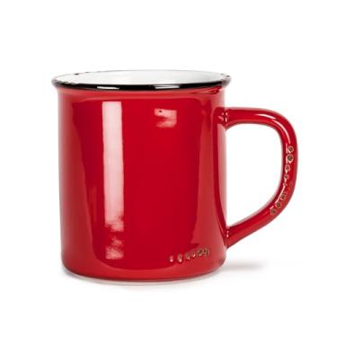 Imagem de Abbott Collection Caneca de grés com aparência esmaltada, vermelha -