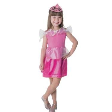 Imagem de Fantasia Infantil Princesa Rosa G Carnaval Dia Das Bruxas - Toys
