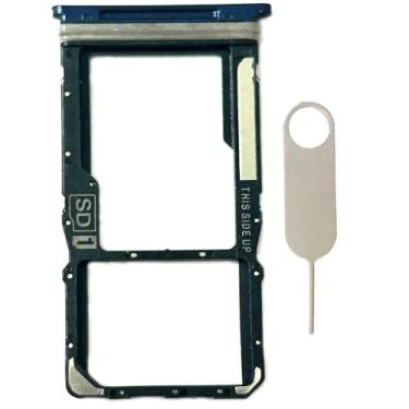 Imagem de Suporte para bandeja de cartão SIM único de substituição para cartão micro SD para Motorola Moto G Play 2023 XT2271 XT2271-5 (Deep Indigo)