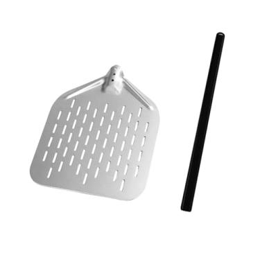 Imagem de Ioensy Acessórios para o forno de de pizza Profissional, alça longa para queijo legumes frutas leves leves com buracos pizza Turner, 12inch