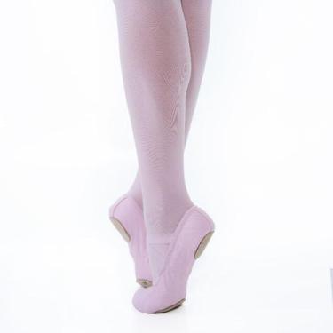 Imagem de Sapatilha Ballet Meia Ponta Tecido Elástico, Sapatilha Ballet De Lona 