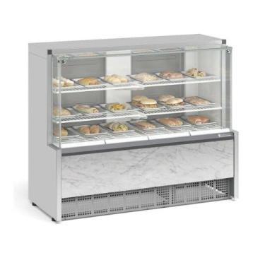 Imagem de Vitrine Estufa com Bandeja 140 cm Branco 220V Gelopar MEQA-140R