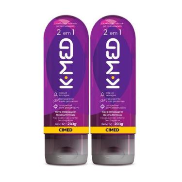 Imagem de Kit 2 unidades Gel Lubrificante Íntimo K-med 2 Em 1 200ml - Cimed
