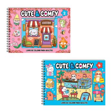 Imagem de Combo Cute & Comfy Super Extra 01 - Kit com 2 Livros - Capa Dura Holográfica