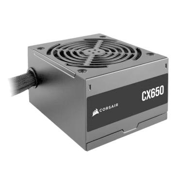 Imagem de Fonte 650W Corsair CX650 - PFC Ativo - 88% Eficiência -  80 PLUS® Bronze - CP-9020278-BR