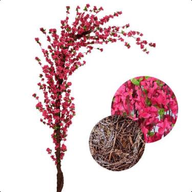 Imagem de Cerejeira Artificial Curva Sakura Grande Sem Vaso Decoração - Flor de 
