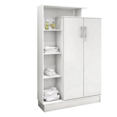 Imagem de Multiuso Armário 2P C/ Chave Elite Branco - Demóbile, Branco