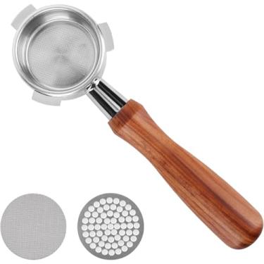 Imagem de Filtro portátil sem fundo de 54 mm com tela de disco adequado para Breville Barista Express Impress Pro Touch, Bambino Plus, Infusor, Duo Temp Pro e Acessórios Bambino Espresso (Portafilter de 54 mm +