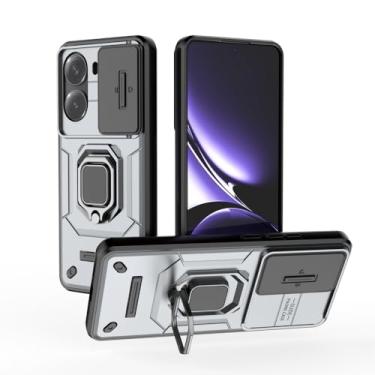 Imagem de Compatível com Xiaomi Redmi Turbo 4 5G, capa de lente de câmera deslizante compatível com Xiaomi Poco X7 Pro 5G 2412DPC0AG capa cinza