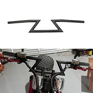 Imagem de Barra de mão para motocicleta 2,54 cm com barra Z Chorme Universal 25 mm para Harley Sportster Cruiser XL 883 1200 Chopper personalizado Softail Dyna Street BobYSMOTO preto S151114022