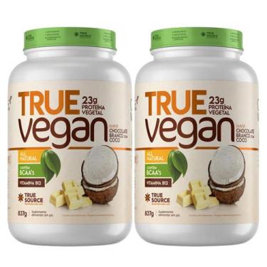 Imagem de 2x True Vegan Proteína Vegana Chocolate Branco Com Coco True Source 83