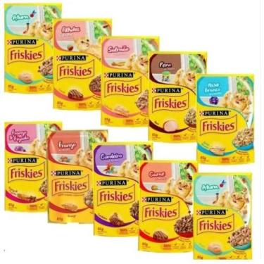 Imagem de 10 Saches Purina Friskies Sabores 85gr