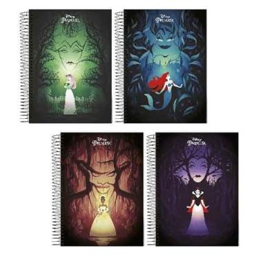 Imagem de Starschool – Caderno Universitário Capa Dura Espiral VILÃS Disney | 10 Matérias, 160 Folhas | Organização Essencial, Estilo Forte e Personalidade