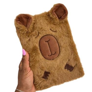 Imagem de Caderno 80 Folhas Pelúcia Capivara Volta às Aulas Polibrinq