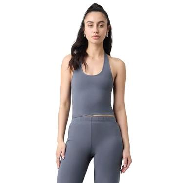 Imagem de florence by mills Blusa feminina esportiva com frente única para academia, Grisaille, XGG