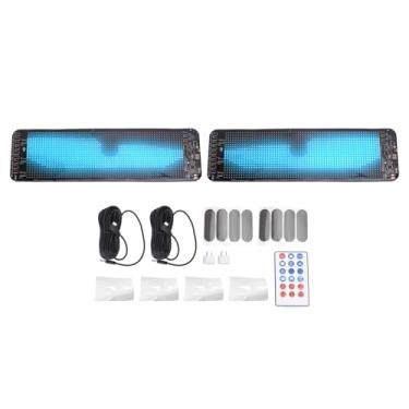 Imagem de 2 Defina o Painel de LED de Carro Personalizável, Instalação Fácil e Controle de Aplicativos Programáveis, Exibição de Olhos de LED Programáveis ​​para Férias de Hotel Em Lojas,