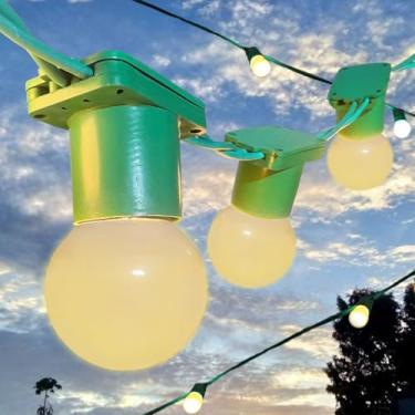 Imagem de Varal Luzes Até 25 metros Lamp Led 3w Preto Area Externa Casamento Jardim (Verde - Bivolt, 15 Metros)