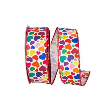 Imagem de Reliant Ribbon Fita de sarja multicolorida de corações