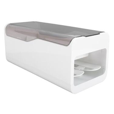 Imagem de Caixa de armazenamento de ovo Rolamento do ovo Alimento Grade PP Refrigerador Dispensador de ovo Organizador de armazenamento para o espaço para salvamento da porta lateral da