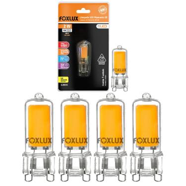 Imagem de Kit 5 Lampada Filamento G9 Halopin 2W 220V Foxlux