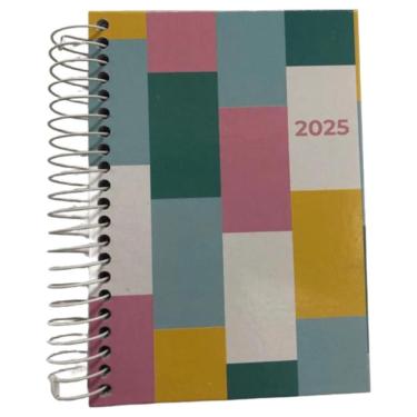 Imagem de Agenda Diário 2025 Espiral Capa Dura School Basics Sortida - Confetti