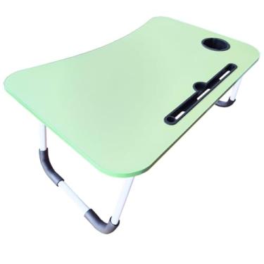 Imagem de mesa dobravel portatil notebook tablet sofa cama cor verde
