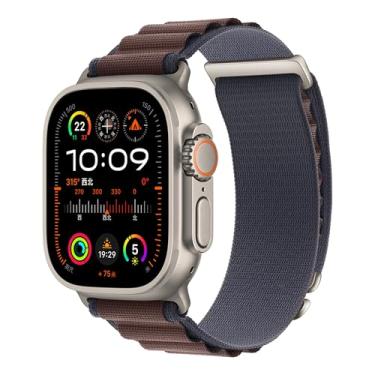 Imagem de Pulseira esportiva de nylon Alpine compatível com Apple Watch Ultra SE 49 mm, 46 mm, 45 mm, 44 mm e 42 mm (Índigo, 49 mm/46 mm/45 mm/44 mm/44 mm/42 mm)