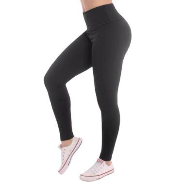 Imagem de Calça Legging  Flanelada  Leg Felpuda peluciada - WOLFOX, Preto, P