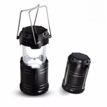 Imagem de Lanterna Lampião Led Solar PRETO - ECOSOLI