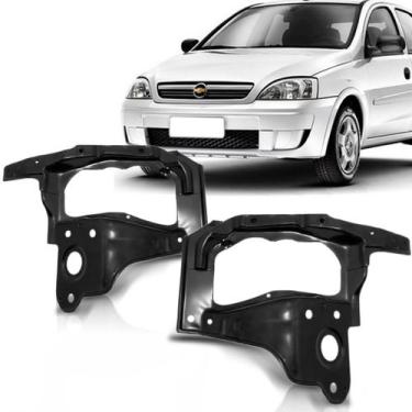 Imagem de Alojamento Óculos Moldura Suporte Farol Corsa 2003 A 2011 - SP ACESSÓR