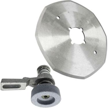 Imagem de Disco Corte Oitavado Maquina Cortar Tecido 4 Pol. + Rebolo - Evolvere