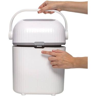 Imagem de Lixeira Antiodor Branca 9L Buba