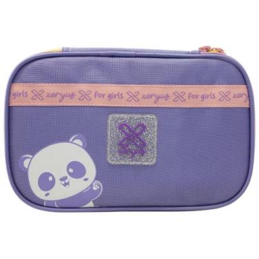 Imagem de Estojo Box Infantil Meninas Escolar Panda Holográfico Teen - Xeryus, L