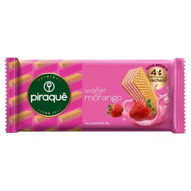 Imagem de Biscoito Wafer Recheio Morango Piraquê 100g