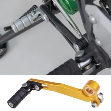 Imagem de HRuizq Alavanca de mudança de câmbio de liga de alumínio modificada para motocicleta alongada ajustável compatível com Kawasaki Z900 (17-24), Z900RS/SE Cafe (18-24) Ninja1000SX Z1000 Z800 (dourado)