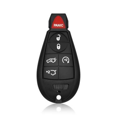 Imagem de Controle remoto de entrada sem chave M3N5WY783X 433MHz Substituição de 6 botões para Jeep Grand Cherokee Commander 2008-2013